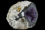 Purple Amethyst Geode with Polished Face - Uruguay #113838-2